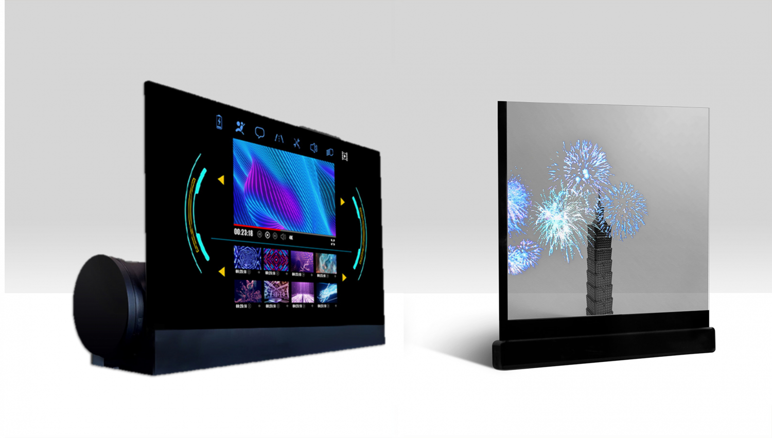 可卷式、折迭性、高透明